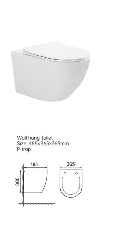 Унитаз подвесной Taliente Amato Vortex AM45005 белый с сиденьем микролифт безободковый смыв торнадо